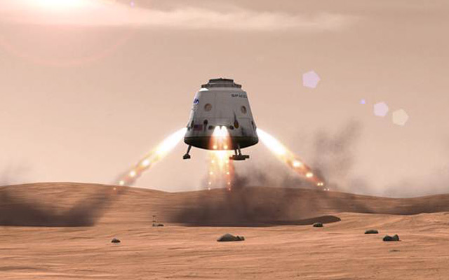 SpaceX "Red Dragon" Mars landing