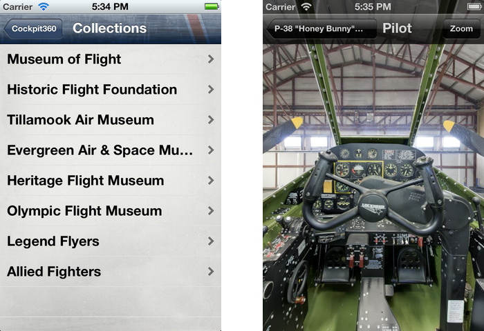 Cockpit360 iPhone app
