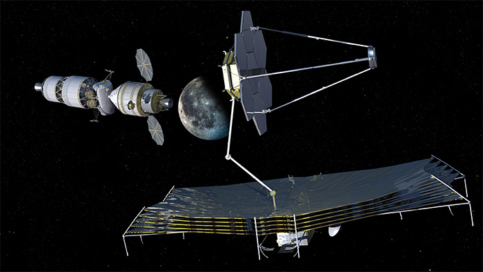 NASA Orion space telescope servicing concept