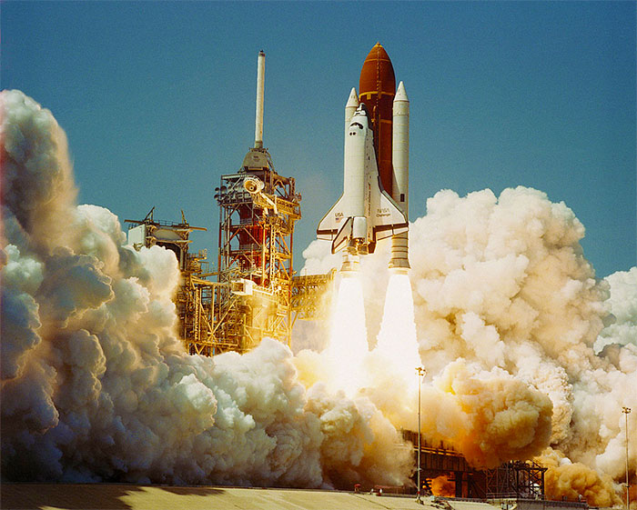 Space Shuttle Challenger liftoff