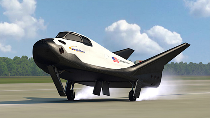 Sierra Nevada Dream Chaser commercial lifting-body spacecraft landing